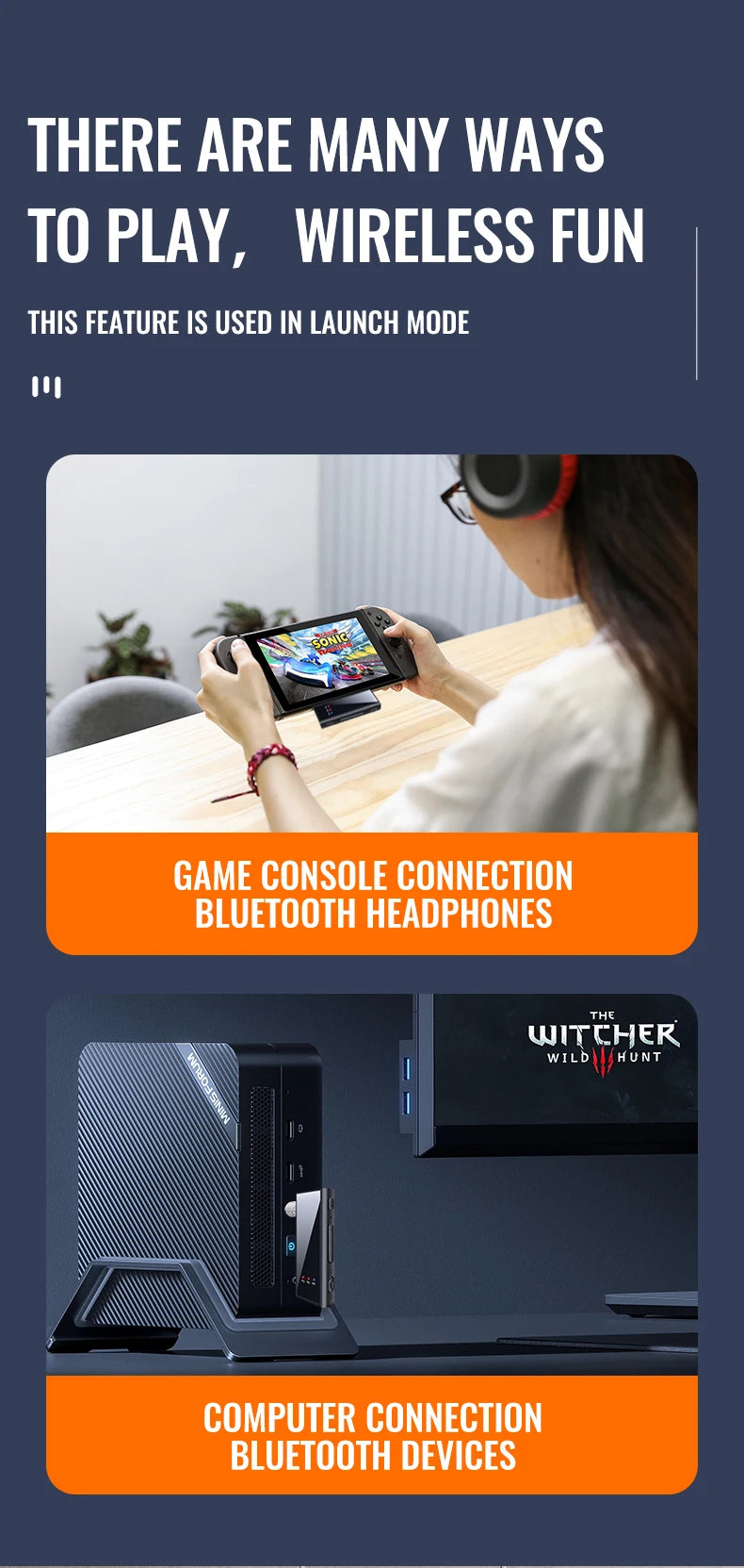 Bluetooth 5.4 Audio Transmitter Receiver – 3.5mm AUX Wireless Adapter with Mic & TF Card Support for Car, TV & PC