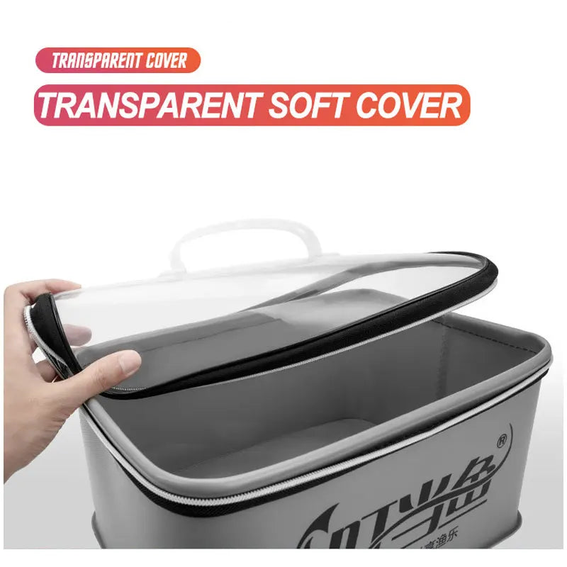 Multifunction EVA Folding Fishing Bag – Live Fish Bucket and Water Container, 4L/6L/10L/14L Tackle Storage Case