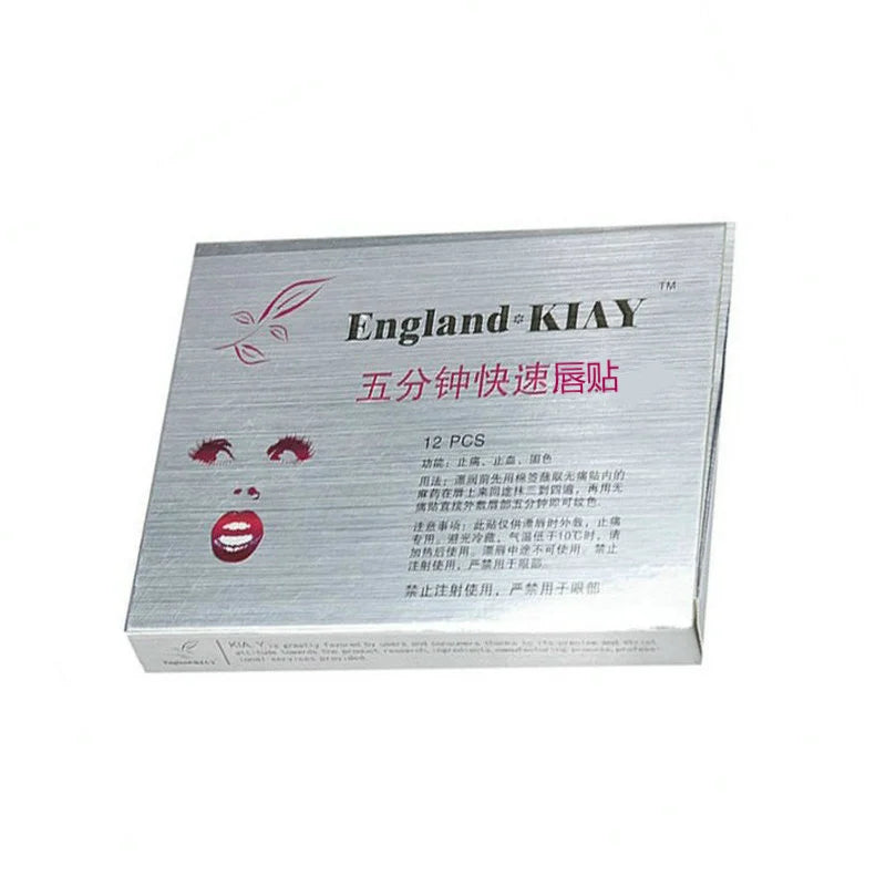 12pcs Lip Paste Mask – Tattoo & Makeup Care for Bleeding Relief and Color Fixing