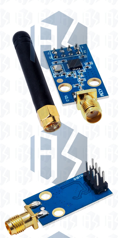 CC1101 Wireless Module - 10mW, 433MHZ/868MHZ, Long Distance Transmission 300-1000M with SMA Antenna, Wireless Transceiver
