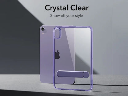 ESR Kickstand Case for iPad Mini 6/7 – Hybrid Protection Clear Back Cover with Stand & Pencil Support