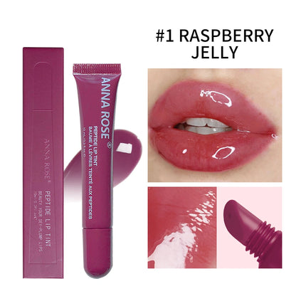 4-Color Lip Balm Set – Long-Lasting Moisturizing Gel with Coffee & Raspberry Lip Care Essence, Perfect Valentine’s Day Gift