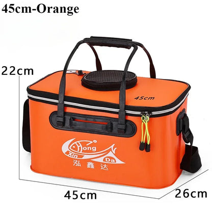 Folding EVA Live Fish Bucket – Thickened Portable Water Tank for Outdoor Fishing and Accessories