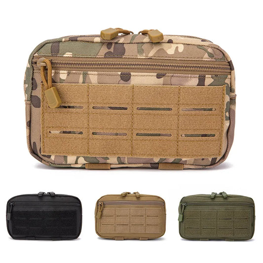 EDC Molle Tactical Pouch Waist Pack: Compact Utility Pouches - Military Waist Belt Bag for Medical Gear, Phone Case, Hunting Accessories