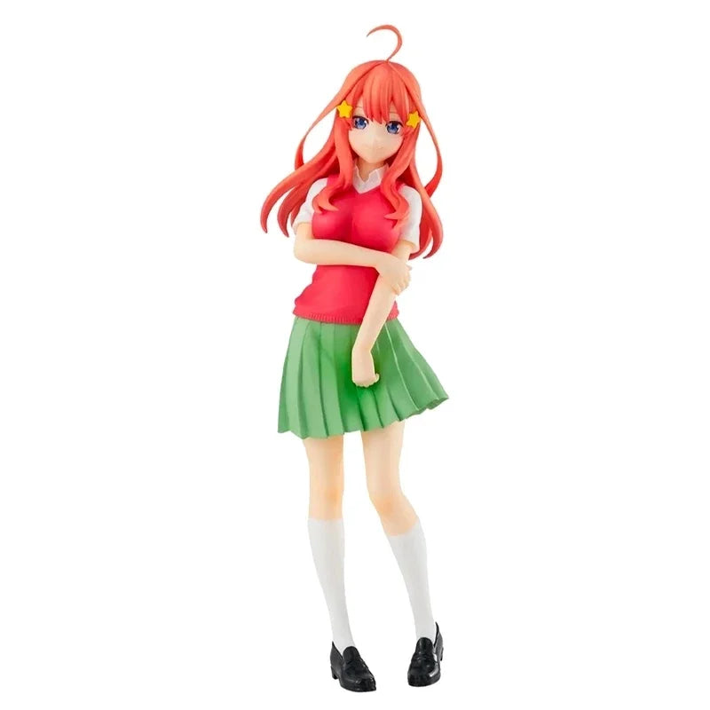 18cm Quintessential Quintuplets Anime Figure – Nakano Ichika Nino Itsuki PVC School Uniform Doll Toy