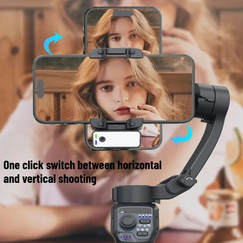 3-Axis Mobile Gimbal Stabilizer – Phone Video Recorder with Face & Object Tracking for Android & iPhone