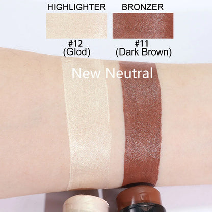 Highlighting & Bronzer Stick - Face Brightening Blusher, Rouge Concealer Pen, Long-Lasting Corrector & Nose Contouring Cosmetics