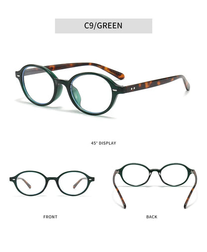 Retro Small Oval Sunglasses for Women & Men – Rivet Detail Luxury UV400 Fashion Eyewear Brand Oculus Gafas