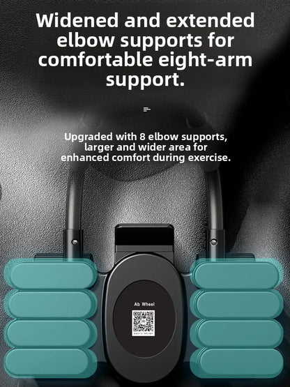 Updated Six-Wheel Eight-Knee Abdominal Wheel – PU Rebound Fitness Equipment for Home Exercise