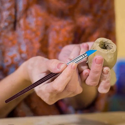 5PCS Silicone Clay Sculpting Tools: Soft Head Brush for Modeling, Dotting, Nail Art, Pottery - DIY Carving and Sculpting Accessories