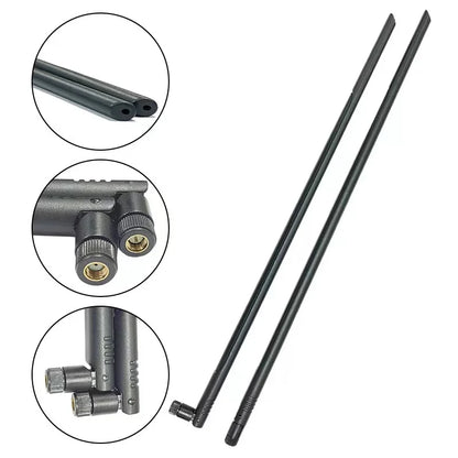 2.4G 5.8G WiFi Antenna – 12dBi High Gain RP SMA Male Omni Foldable Aerial for Router & Network Booster