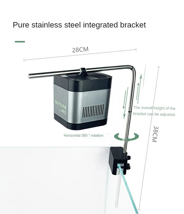 New Aquarium LED Water Grass Lamp – WRGB Full Spectrum, 8500K Algae Downlight for Native Stream Fish Tanks, 25/35/65W