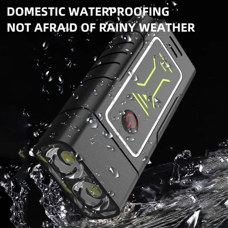 Dual Core LED Flashlight - Waterproof, Lightweight, Rechargeable Outdoor Camping Light with Long-Range & Keychain