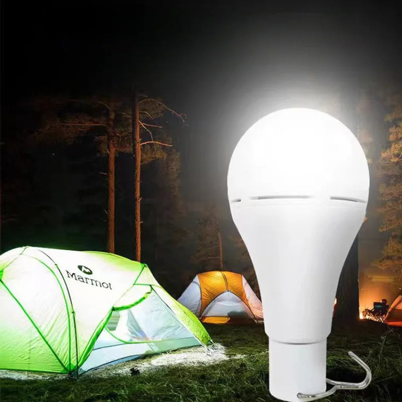 7W Solar-Powered Emergency Camping Light - Outdoor LED Lamp with 1W Panel for Outdoor Use