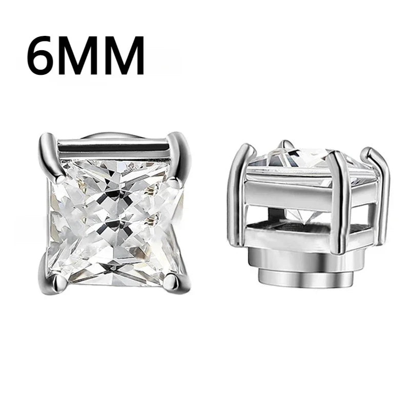 Fashion Magnetic Clip Ear Studs - Non-Piercing Fake Earrings for Men & Women, Jewelry Gift