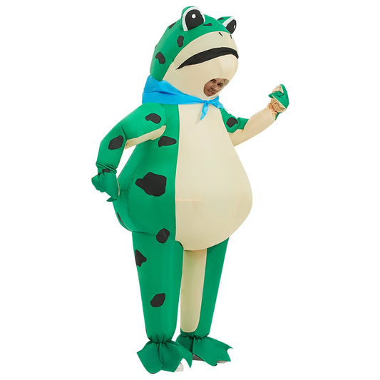Inflatable Frog Costume — Funny Full-Body Blow-Up Cosplay Suit for Adult Halloween & Party Role Play