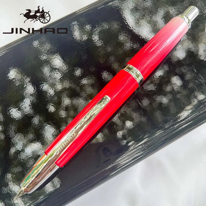 JINHAO Metal Fountain Pen – 10 Brand New Retractable Fine Nibs with Ink Converter