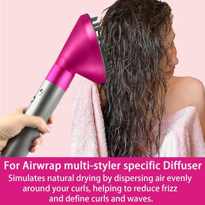 Anti-Flyaway Hair Styling Nozzle for Dyson Airwrap HS01/HS05 – Brush Attachment for Auto Curling & Dryer Accessories