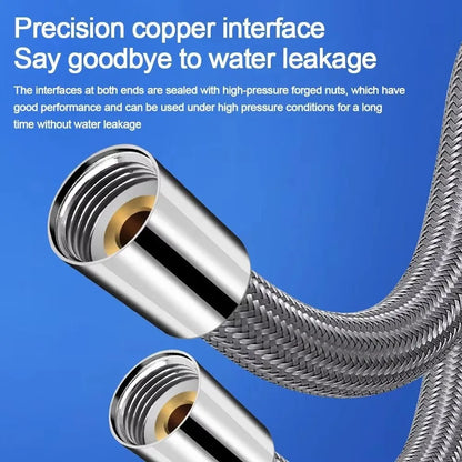 1.5/2M Anti-Kink Handheld Shower Hose — Flexible High-Pressure Nylon Tube with Universal GI/2 Connector