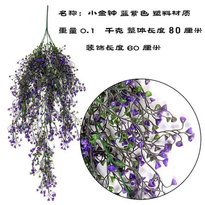 Handmade Wicker Rattan Wall Hanging Flower Planter – Garden Vine Basket Plant Holder