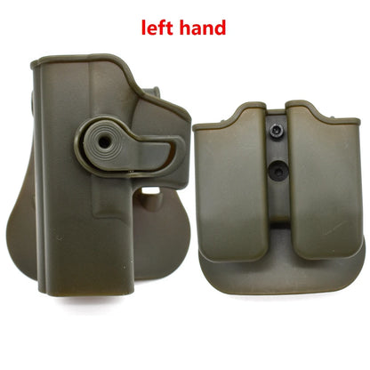 Left Hand Gun Holster – IMI Glock Pistol Case for Gen 1-4 Glock 17, Waist Holster with 9mm Mag Pouch, Hunting Accessories
