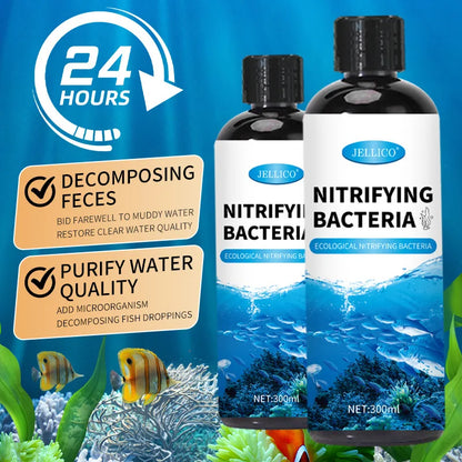 300ml Nitrifying Bacteria Liquid – Fish Tank Water Purifier & Treatment for Aquarium Fish Farming