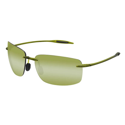 JULI The Matrix Classic Sports Rimless Sunglasses for Men - Orange Rectangle Ultralight Frame, UV400 Protection Driving Eyewear (MJ8009)