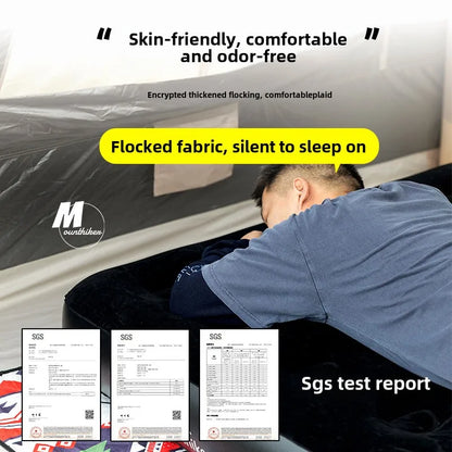 MOUNTAINHIKER 2025 Inflatable Air Mattress - PVC Glamping Camping / interior Bed Mat with Built-In Pump for 1-3 Person