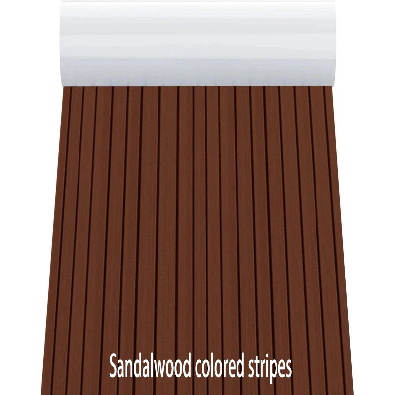 2400×450×6mm EVA Foam Boat Flooring — Faux Teak Decking Sheet Pad in 4 Colors for Boat, Marine, Yacht & RV Deck Mat