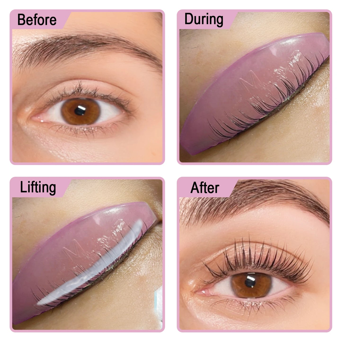 Libeauty Silicone Eyelash Perm Pads – Lifting Rods & Shields for Lash Curling, Makeup Applicator Tool
