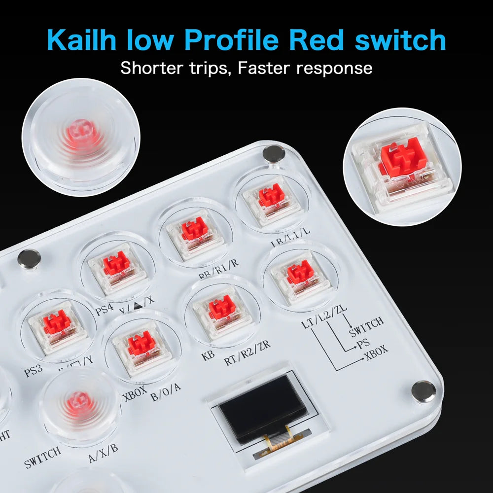 RGB Arcade Hitbox Fightstick Controller – For PS4/PS5, Xbox, Switch, Steam, Arcade Fighting Games