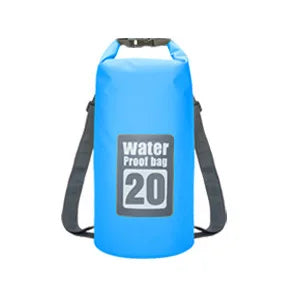 Outdoor PVC Waterproof Dry Bag – 5L/10L/15L/20L/30L Storage Sack for Canoe, Kayak, Rafting, Swimming & Travel