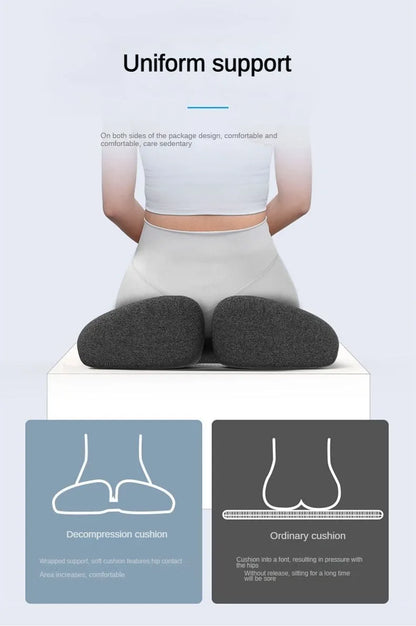 Orthopedic Memory Foam Coccyx Cushion – Tailbone & Sciatica Pain Relief for Office Chair & Car Seat, Non-Slip Comfort Design