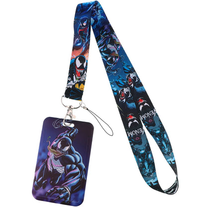 Cartoon Credential Holder Keychain – Cool Lanyard for Key, ID Card, Gym Badge & Cosplay Gift