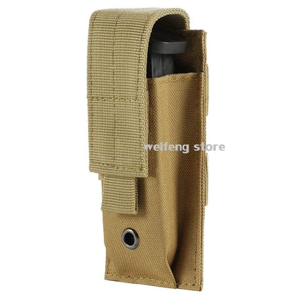 9mm Tactical Magazine Pouch - MOLLE Single & Double Mag Bag, Open-Top Pouch for Glock, M1911, 92F, Torch & Triple Bag