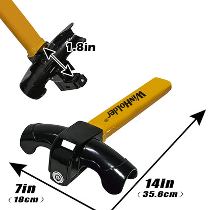 Universal Car Steering Wheel Lock | Maximum Security Anti-Theft T-Bar Immobilizer | Fits All Steering Wheels
