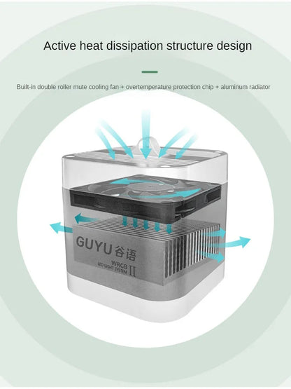 New Aquarium LED Water Grass Lamp – WRGB Full Spectrum, 8500K Algae Downlight for Native Stream Fish Tanks, 25/35/65W