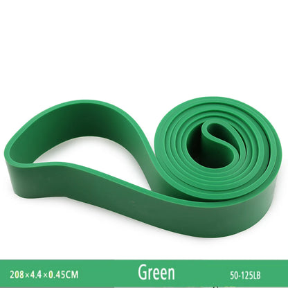 Natural Rubber Resistance Band — 41"/208cm Fitness, Bodybuilding & Yoga Pull-Up Belt