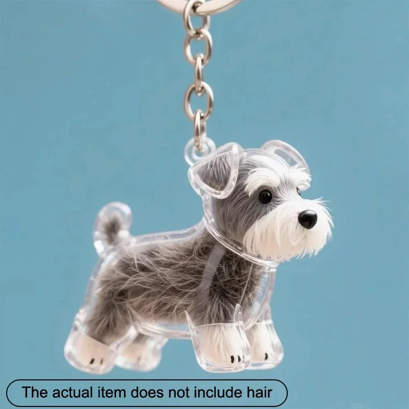 Dog Hair Storage Pendant Keychain – Cute Bag and Car Accessory, Jewelry Souvenir Gift for Dog Lovers