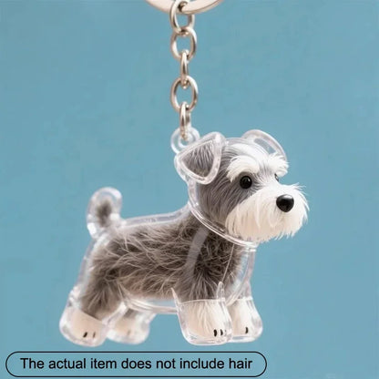 Dog Hair Storage Pendant Keychain – Cute Bag and Car Accessory, Jewelry Souvenir Gift for Dog Lovers
