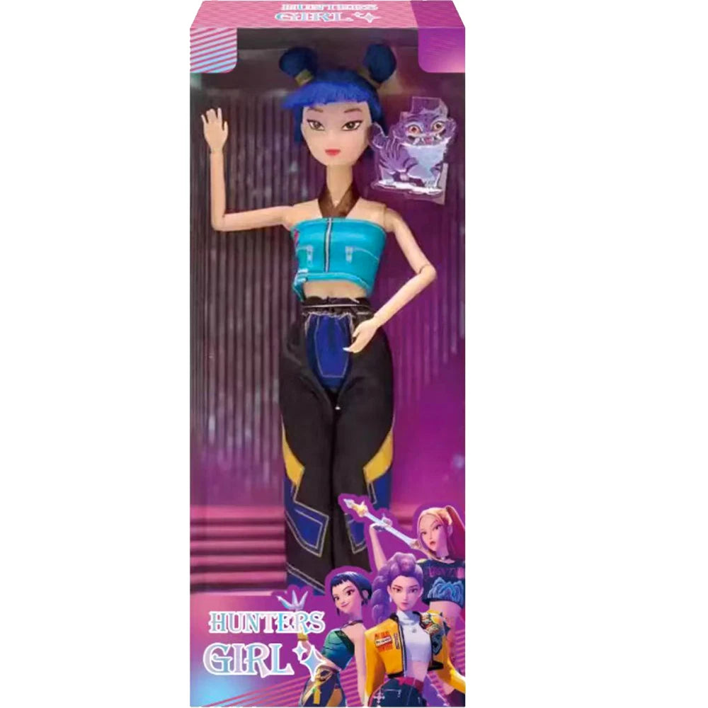 NEW KPop Demon Hunters Action Figure Dolls – Rumi, Mira, Zoey Princess DIY Plastic Toys for Girls