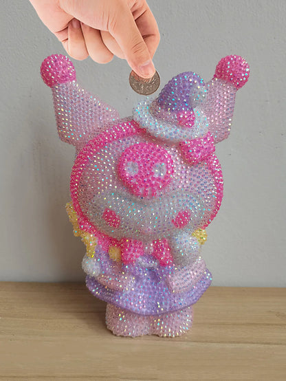 Hot Sale DIY Anime Piggy Bank – Cartoon Melody & Hello Kitty Diamond Stick Figurine Model Gift Statue Doll