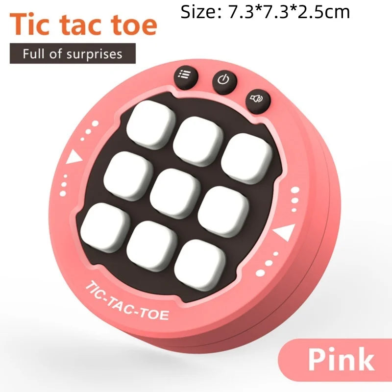 Multifunctional Electronic Tic-Tac-Toe Board – Portable Montessori Puzzle & Chess Game for Kids & Adults