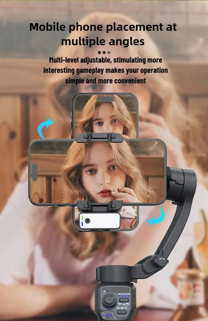 3-Axis Mobile Gimbal Stabilizer – Phone Video Recorder with Face & Object Tracking for Android & iPhone