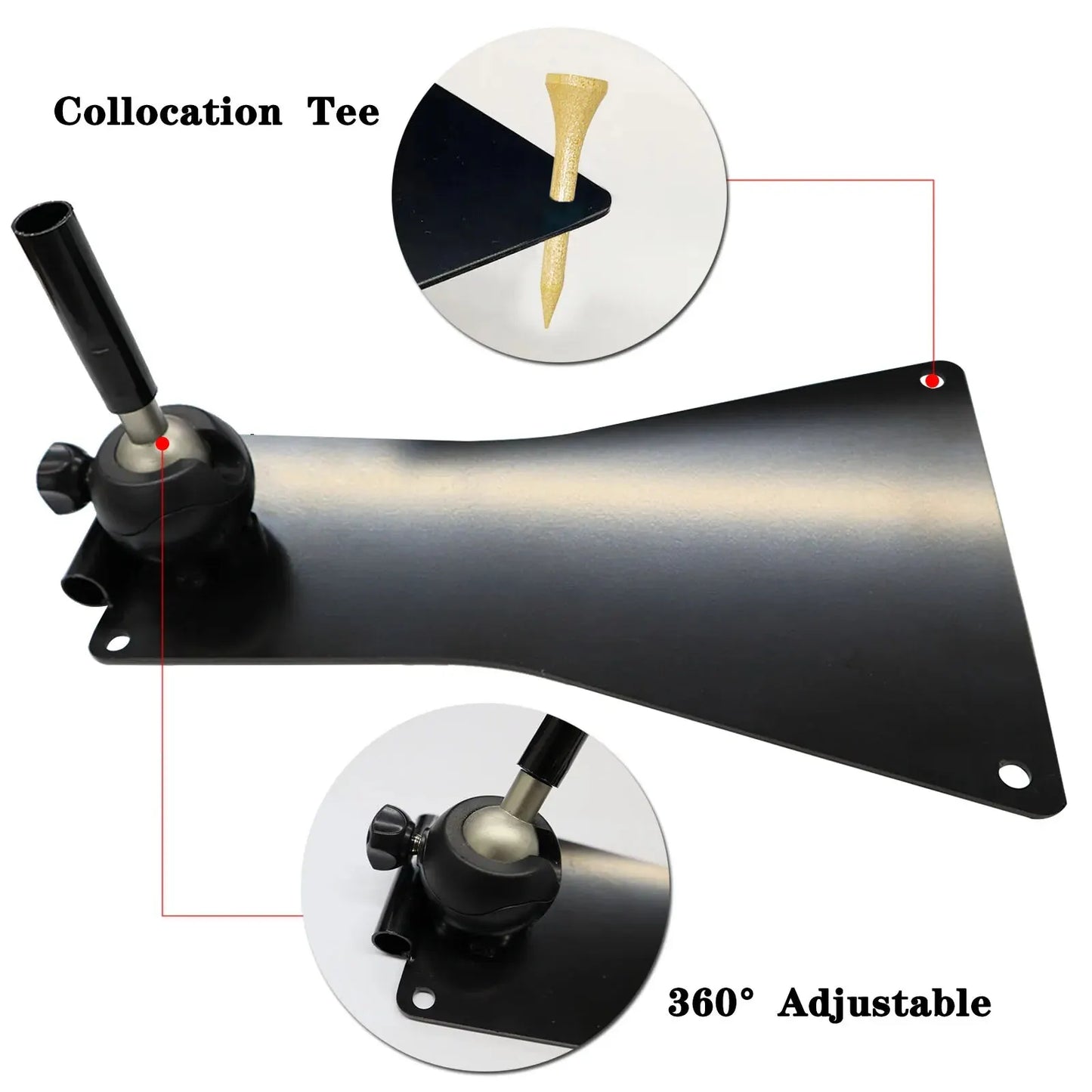 Golf Swing Trainer Practice Plate – Durable Metal Alignment Tool for Indoor & Outdoor Hitting Mat Training