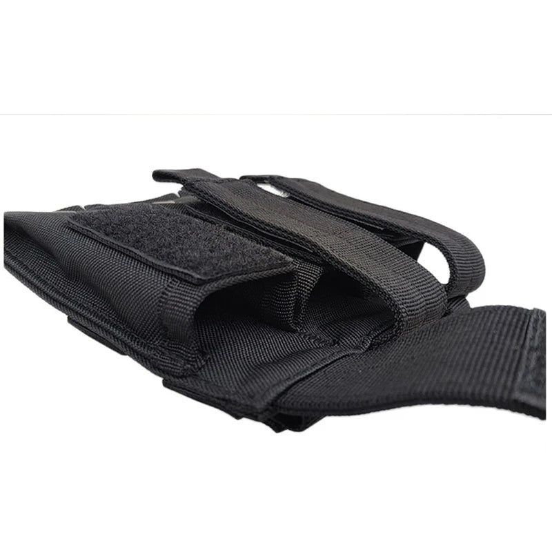 9mm Tactical Magazine Pouch - MOLLE Single & Double Mag Bag, Open-Top Pouch for Glock, M1911, 92F, Torch & Triple Bag