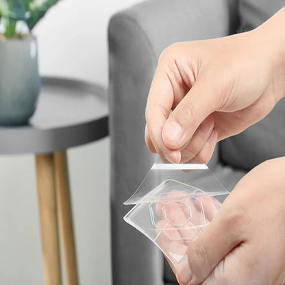 Anti-Slip Transparent Silicone Furniture Pads — Adhesive PU Cushions for Table, Sofa, Bed Legs, and Noise Reduction