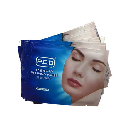 12PCS Eyebrow & Lip Paste Mask – Tattoo Makeup Accessories for Bleeding Relief, Color Fixing & Care