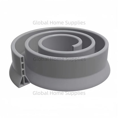 Upgraded 4” / 10cm Collapsible Shower Threshold Water Dam – Bathroom Barrier for Dry & Wet Separation