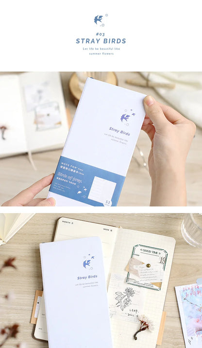 Retro Weekly Planner Notebook – Slim Notepad for Office & School, Cute Weekly Record Book